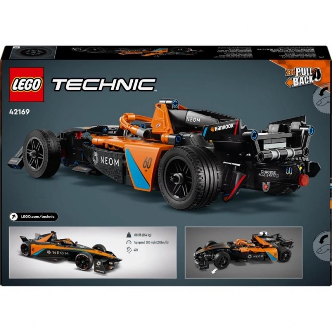 Neom McLaren Formula E mașina de curse Lego Technic