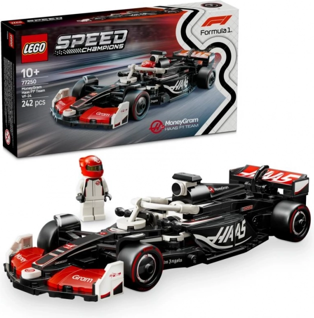 lego speed champions formula 1 moneygram haas vf-24 mașină de curse