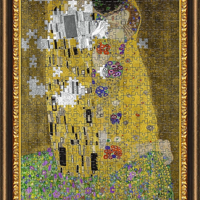 TREFL Puzzle Polibek 500 de piese cu ramă