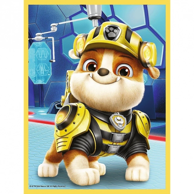 Puzzle dublu Paw Patrol cu Sky și Rubble