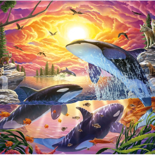 Puzzle Orcile și Lupii 4000 piese