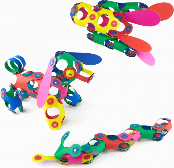 Joc magnetic Rainbow Clixo, 42 de piese