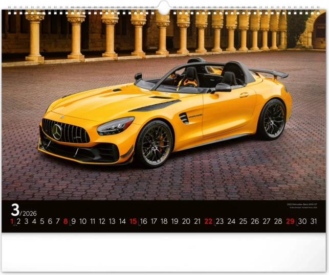 Calendar de perete Mașini Rapide 2026