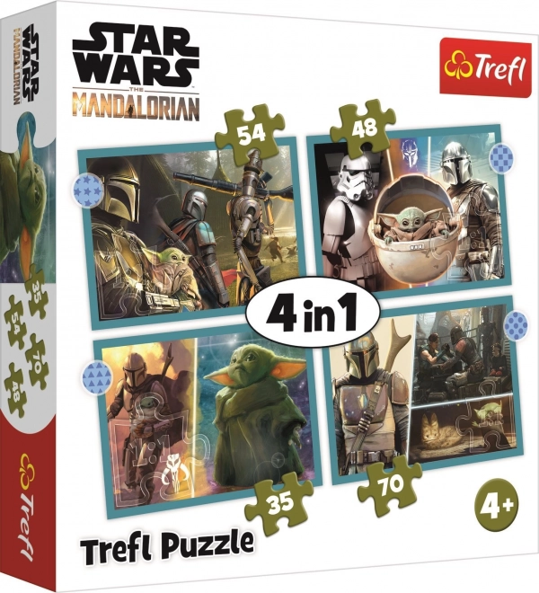 puzzle Star Wars Mandalorian 4 în 1