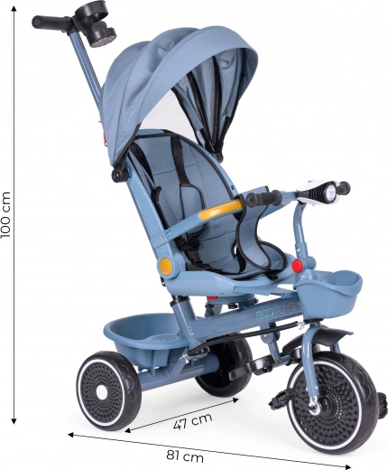 Roți EVA durabile și direcție pentru părinți