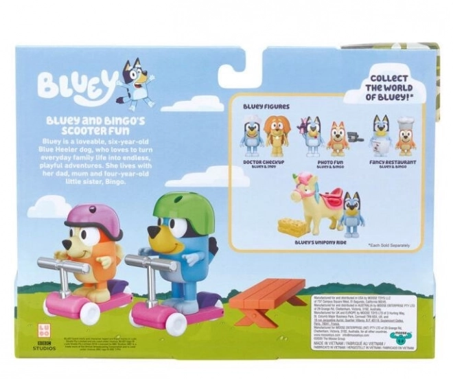 Set pentru mers cu trotineta Bluey