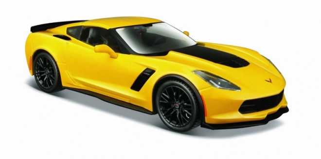 model metalic Corvette Z06 1/24 galben