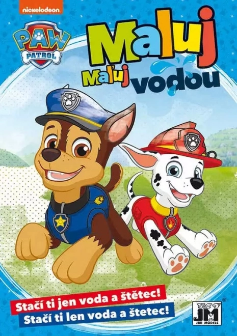 Carte de colorat cu apă Paw Patrol