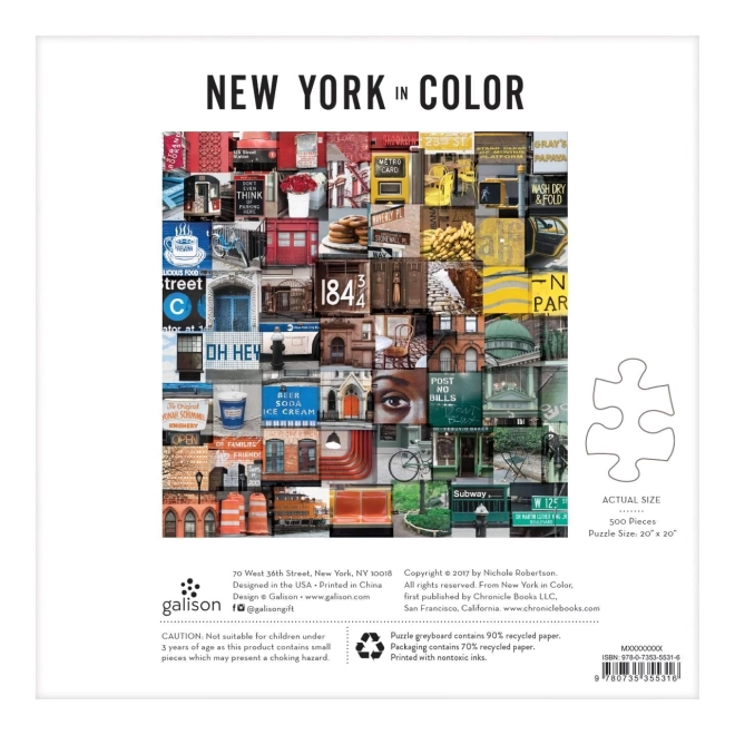 Puzzle New York colorat - 500 Piese