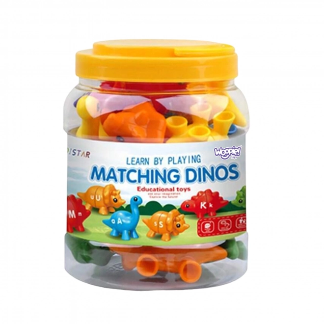 Zest educativ litere și culori Dinozauri Montessori