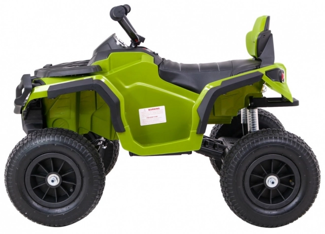 ATV Quad Aer Verde + roți gonflabile + radio MP3 + pornire lentă