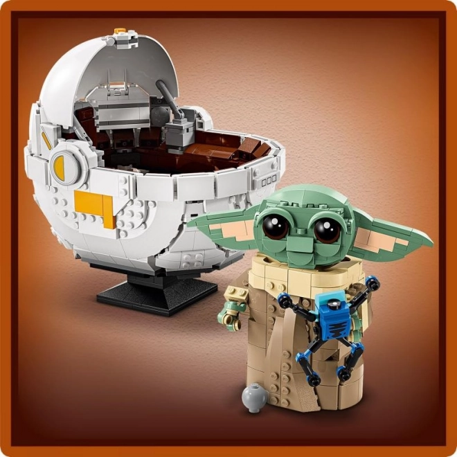 Lego Star Wars Grogu cu cărucior