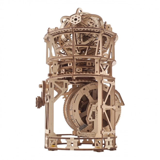 Ugears model mecanic din lemn cu mecanism de ceas și tourbillon