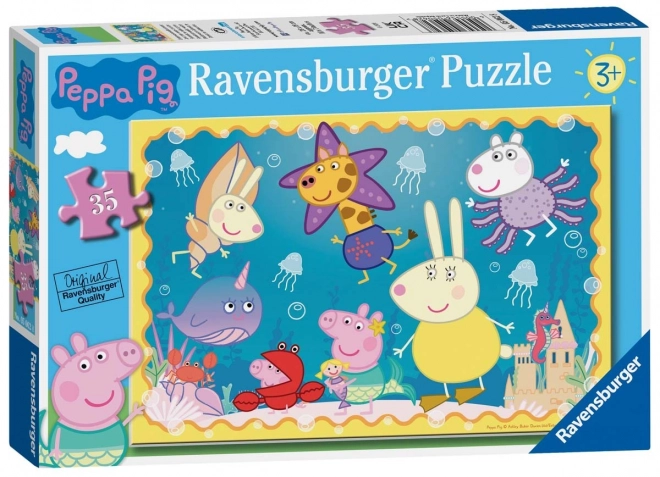 Puzzle Prasátko Peppa 35 piese