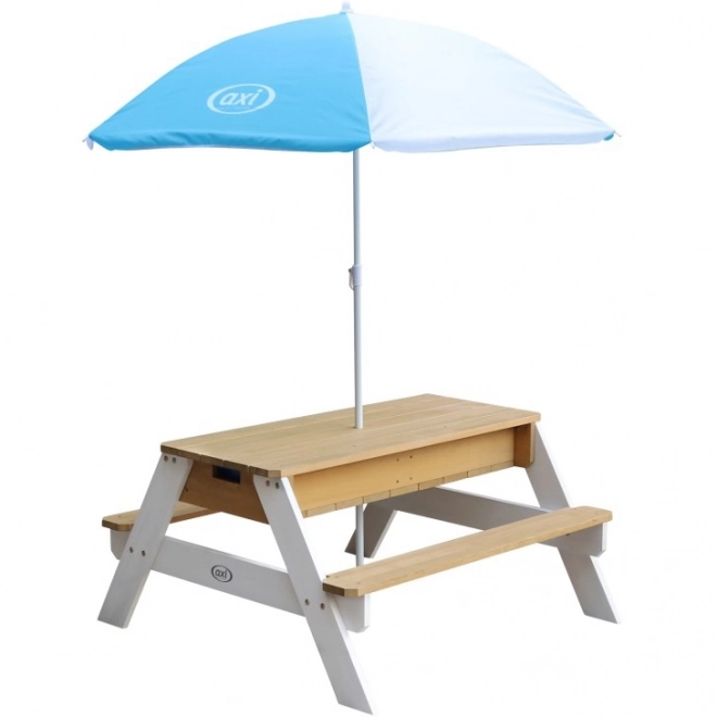 Masă de picnic pentru copii cu parasol AXI
