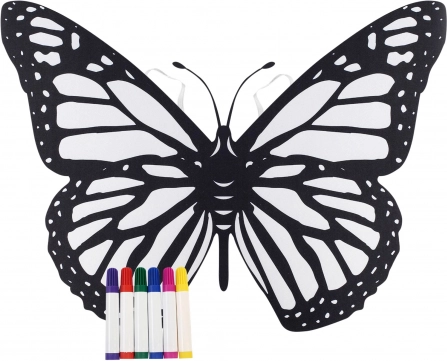 Aripi de fluture de colorat – set creativ pentru copii