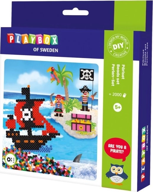 Set de margele termoadezive Pirați PLAYBOX 2000 bucăți