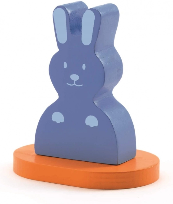 DJECO Puzzle din lemn Rățușca și prietenii 5 piese
