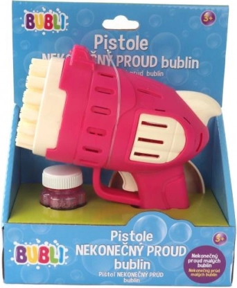 Pistolă Bubli Împușcături Nesfârșite Bule Roz