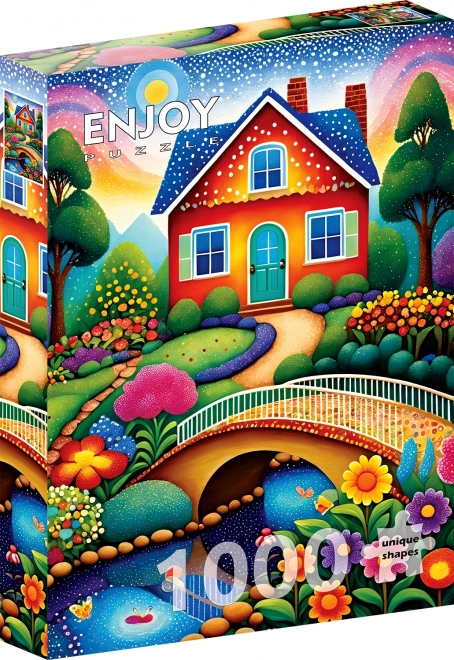 Puzzle Casa Colorată ENJOY 1000 piese