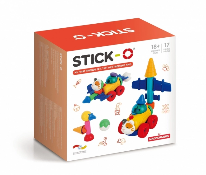 Blocuri magnetice Stick-O set prieteni