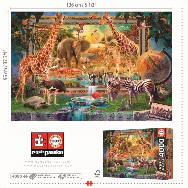 Puzzle Savana Prinde Viață 4000 de Piese