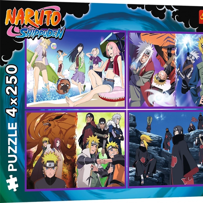Trefl Puzzle Naruto Shippuden: Aventurile lui Naruto Uzumaki 4x250 piese