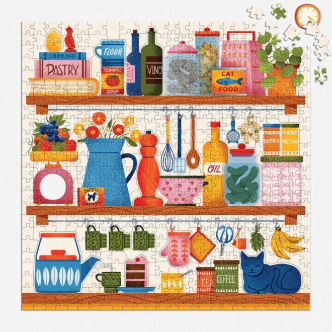 Puzzle ustensile de bază pentru bucătărie 500 de piese