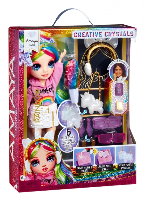 Păpușa creativă Rainbow High Amaya Raine cu cristale