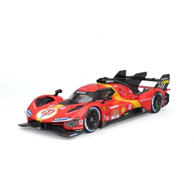 Model mașină Bburago 1:24 Ferrari Racing 499P LMH Roșu