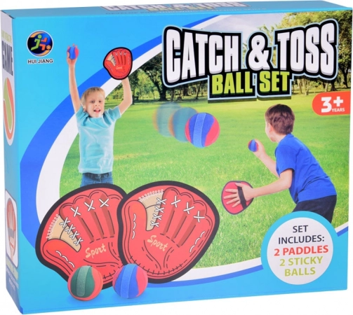 Joc sport Catchball set 2 x ţintă + 2 mingi