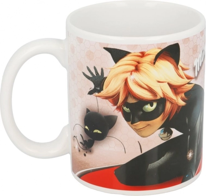 Cana ceramică 325 ml Miraculous Ladybug și Chat Noir