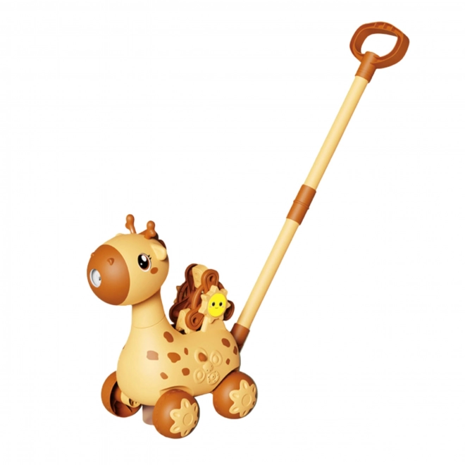 Pusher cu bule săpun în formă de girafă 2 în 1 WOOPIE