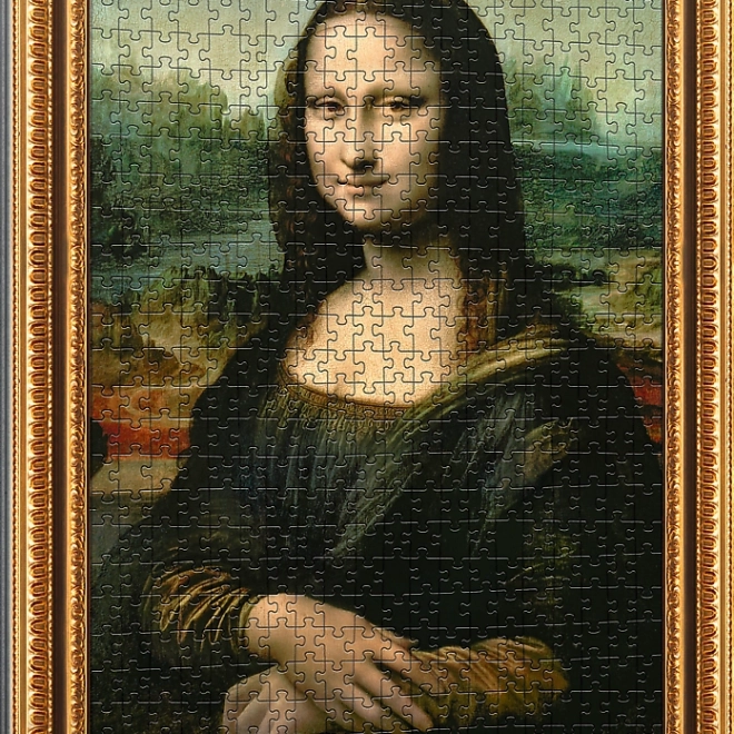 Puzzle Mona Lisa 500 piese cu ramă de la TREFL