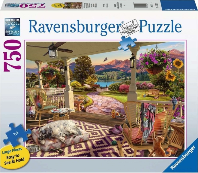 Puzzle Ravensburger verandă confortabilă XL 750 piese