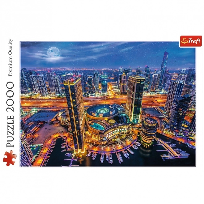 Puzzle 2000 piese Luminile Dubaiului