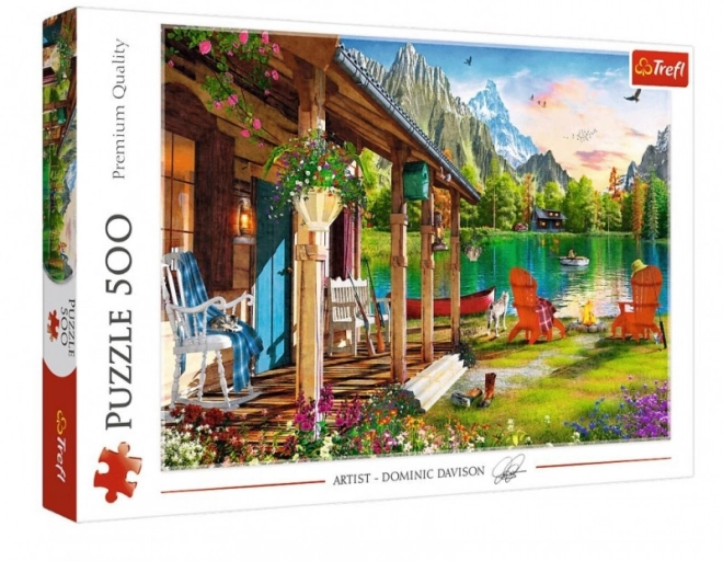 Puzzle 500 piese cabana de munte