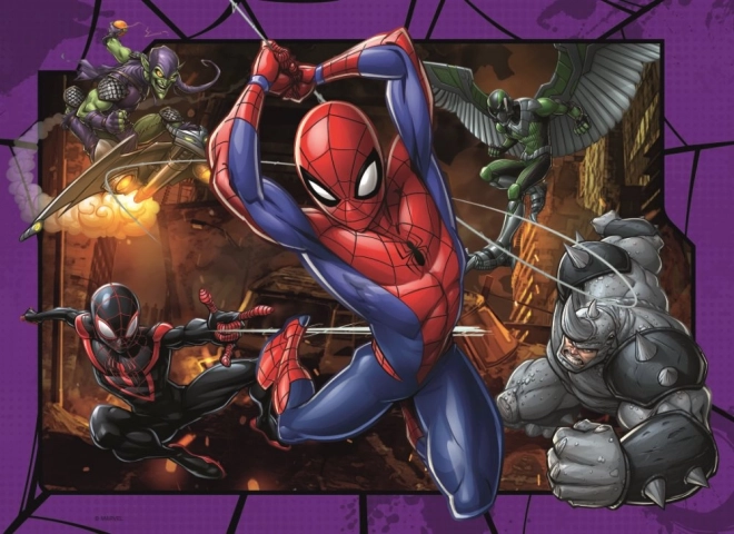 Puzzle Spiderman 4x100 piese