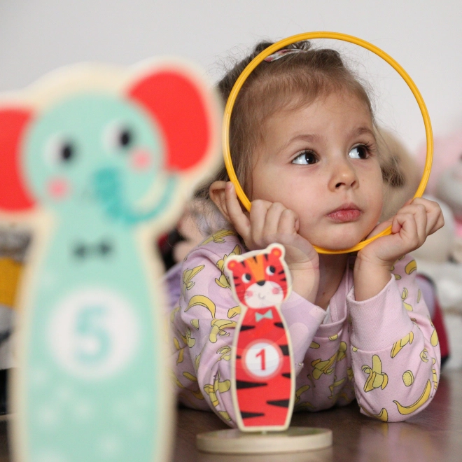 Joc de îndemânare din lemn Animăluțe Tooky Toy