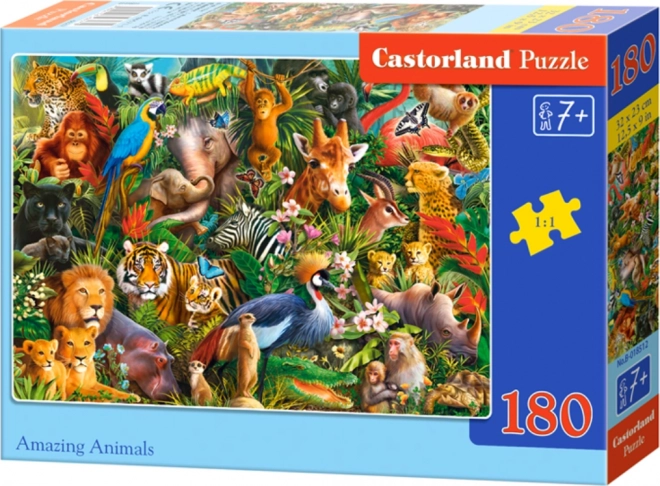 Puzzle Castorland - Animale Uimitoare 180 piese