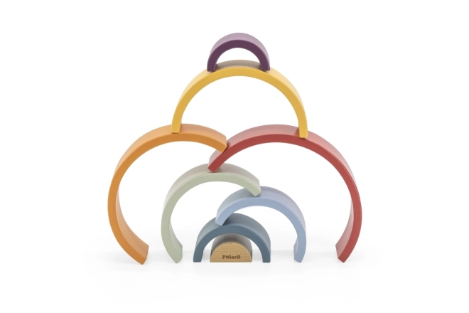 VIGA PolarB Puzzle Curcubeu Lemn Montessori