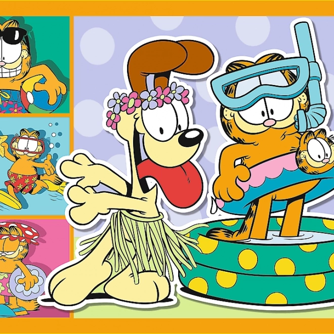 Puzzle TREFL Garfield iubește lasagna 4în1
