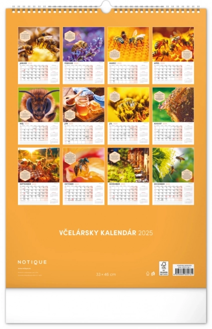 Calendar de perete apicol 2025