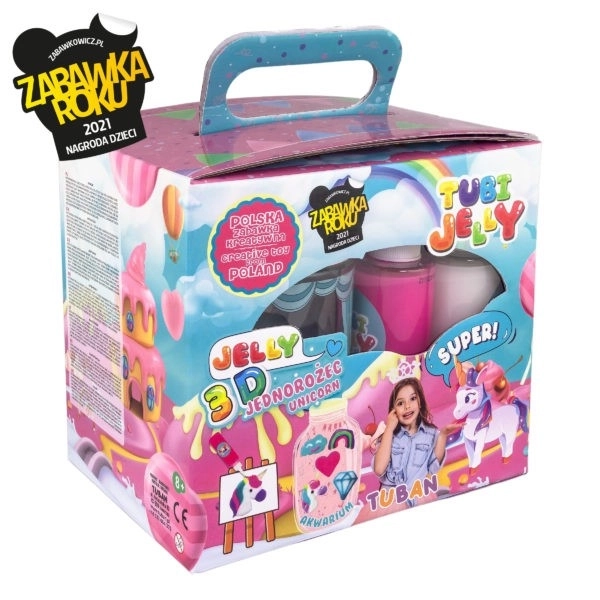 Set Tubi Jelly 6 culori acvariu mic Unicorn