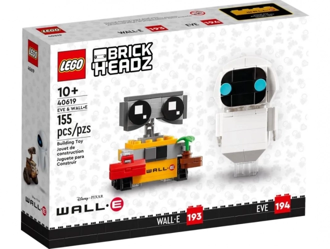 Set de construcție BrickHeadz EWA și WALL-E de la Disney Pixar