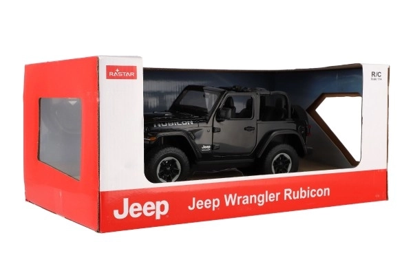 Mașină RC JEEP Wrangler Rubicon 1:14 neagră de la Rastar