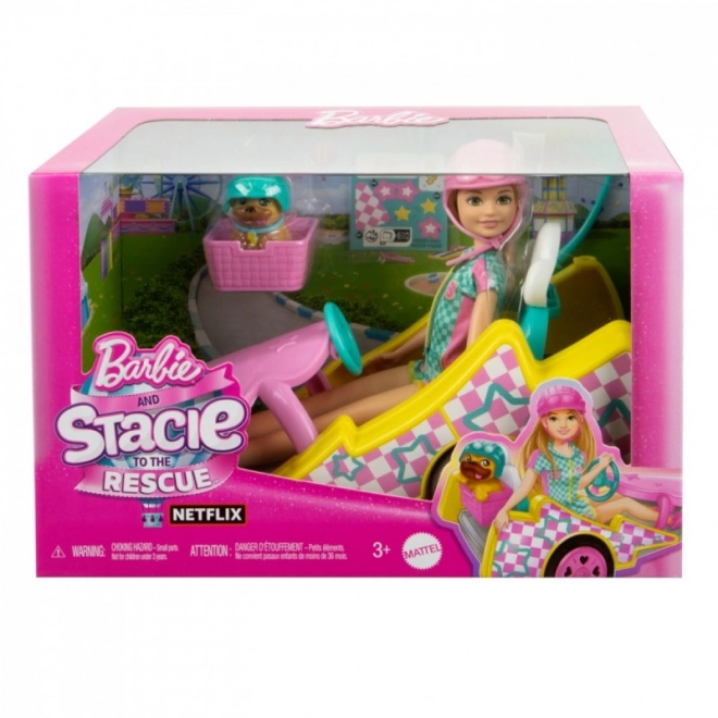 Păpușa Barbie Stacie și Gokartul de film