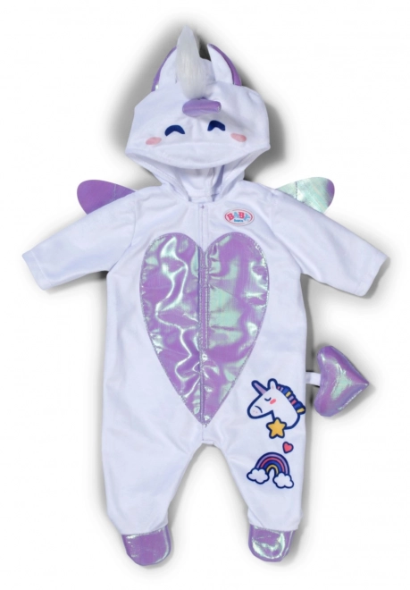 Costum unicorn pentru păpușă BABY born 43 cm