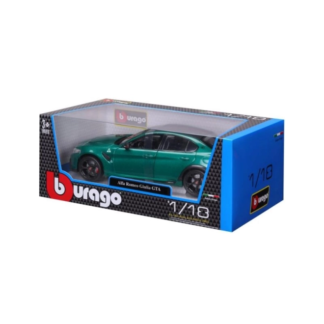 Mașină de jucărie Bburago 1:18 Alfa Romeo Giulia GTA verde metalizat