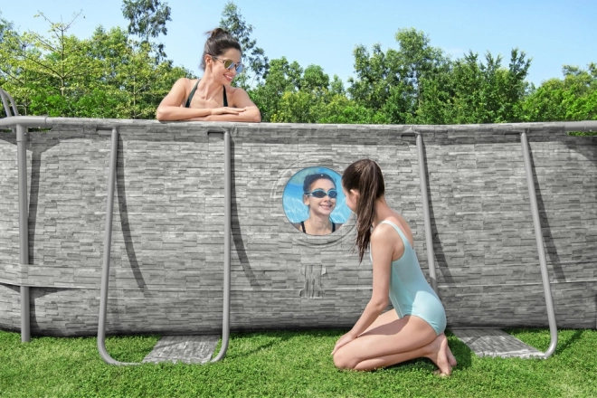 Piscina autoportantă Bestway Power Steel Swim Vista 427 x 250 x 100 cm